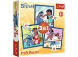 Trefl Trefl Disney Stitch Puzzle Set 3In1