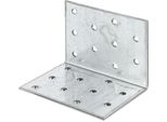 Alberts 846787 Lochplattenwinkel, Zincato Sendzimir, 60 X 60 X 80 Mm, 25Er Set