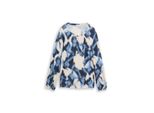 Tom Tailor Damen Blusenshirt Mit Muster, Blau, Gemustert, Gr. Xs