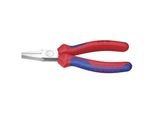 Knipex 20 02 140 Workshop Flat Nose Pliers Straight Chromium-Vanadium Electric Furnace Steel 140 Mm