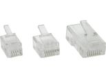 Inline® 73094 Spina Modulare, 6P4C RJ11 Per Crimpaggio Su Cavo Piatto, Confezione Da 100 Pezzi