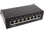 Inline - Patch Panel - RJ-45 X 8 - Schwarz, Ral 9005 (76808S)