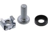 Inline® 01950B Set Di Dadi A Gabbia M6, 50X Dadi A Gabbia, Rondelle, Viti Cad