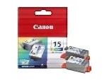 Canon Bci BCI-15 Colour Twin Pack - Cartuccia Di Inchiostro Originale - Ciano, Magenta, Giallo - 7,5 Ml