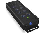 Icy Box Icy Box IB-HUB1703-QC3 Usb 3.2 Gen 1 (3.1 Gen 1) Type-B 5000 Mbps Nero