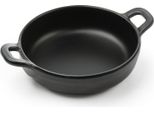 Hendi Miniatur-Pfanne Aus Melamin, Rund, Schwarz, 150X115X(H)37Mm