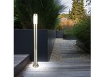 V-TAC Paletto Luminoso Per Esterni VT-838, IP44, E27, Acciaio Inox, 1100 Mm, VT-8962, Finitura Nichel Satinato