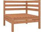 Divani Da Giardino Angolari 2 Pz. Legno Di Pino Massiccio Marrone Miele