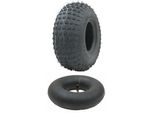 Set Of 145/70-6 2Pr Wanda P319 Knobby Tyre Tl & 145/70-6 (15X6.00-6) TR87 Tube