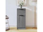 Vidaxl Credenza Grigio Sonoma 30X30X70 Cm Materiale A Base Di Legno