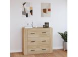 Vidaxl Credenza Rovere Sonoma 80X33X70 Cm Materiale A Base Di Legno