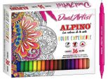 Set Di 36 Pennarelli Mandala Con Punta A Pennello Alpino Ar000176