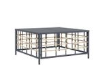 Tavolo Da Giardino Antracite 70X70X34 Cm In Poly Rattan