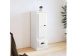Vidaxl Credenza Bianca 36X35,5X103,5 Cm Materiale A Base Di Legno