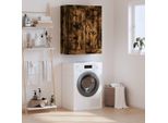 Vidaxl Armadio A Muro In Rovere Fumé 69,5X34X90 Cm Materiale A Base Di Legno