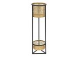 Mauro Ferretti Piantana Doppio Ø 23X80 Cm Nero Oro
