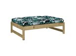 Sgabello Da Giardino 120X80 Cm In Legno Di Pino Impregnato