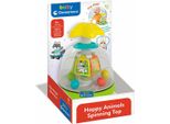 Clementoni Baby Happy Friends Spinning - Trottola Per Bambini Con Animali - Giocattolo Sensoriale E Motorio - Giocattolo Per Bambini Da 9-36 Mesi 17895