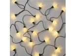 Emos D5ZW01 Catena Di Natale A Led - Pigne, 9,8 M, Per Interni Ed Esterni, Bianco Caldo, Programmi