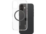 Panzerglass Care By ® Custodia Trasparente Urban Combat M. Schwarz Magsafe Iphone 16, Cover, Apple, Apple - Iphone 16, Trasparente