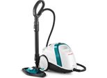 Polti Vaporetto Smart 100_T, Pulitore A Vapore A Cilindro, Blu, Bianco, Pulsanti, Comando A Rotazione, Acciaio Inox, 1500 W, 4 Bar