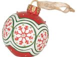 Clayre & Eef Ornamento Natalizio Albero Di Natale Baubles Ø 12X14 Cm Plastica Rossa