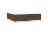 Vidaxl Struttura Letto A Molle Insacchettate In Tessuto Marrone Scuro 200X200 Cm