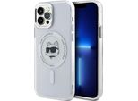 Karl Lagerfeld Klhmp12Mhlschh Iphone 12 / 12 Pro 6.1 BiałY/Bianco Custodia Rigida Iml Metallo Choupette Head Magsafe