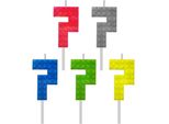 Blocchi Di Candele Di Compleanno, Numero 7, Altezza 5,5 Cm