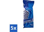 Laser 2 - Rasoio Pronto - Rasoio Usa E Getta - Per Uomo - 10 Lame - Confezione Risparmio - 5 Pezzi