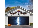 Inquietante Striscione Per La Porta Del Garage Di Halloween 400X185Cm Con Scena Di Mani Spaventose - Decorazione Per Esterni/Interni Per Feste