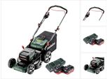 Metabo Rm 36-18 Ltx Bl 46 Tosaerba A Batteria 36 V ( 2X 18 V ) 46 Cm Senza Spazzole + 2X Batteria 5,5 Ah + Doppio Caricatore