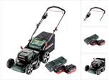 Metabo Rm 36-18 Ltx Bl 46 Tosaerba A Batteria 36 V ( 2X 18 V ) 46 Cm Senza Spazzole + 2X Batteria 8,0 Ah + Doppio Caricatore