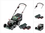 Metabo Rm 36-18 Ltx Bl 46 Tosaerba A Batteria 36 V ( 2X 18 V ) 46 Cm Senza Spazzole + 2X Batteria 10,0 Ah + Doppio Caricatore