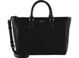 Lacoste Pelle Borsetta Borsa A Tracolla Top Handle Bag Noir Nero