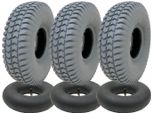 260X85 Grigio Set Di Pneumatici E Tubi Per Scooter Di Mobilità 3.00X4 Battistrada P6023 (Set Di 3)