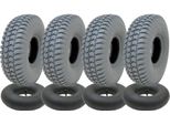 260X85 Grigio Set Di Pneumatici E Tubi Per Scooter Di Mobilità 3.00X4 Battistrada P6023 (Set Di 4)