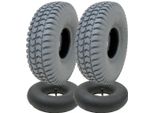 260X85 Grigio Set Di Pneumatici E Tubi Per Scooter Di Mobilità 3.00X4 Battistrada P6023 (Set Di 2)