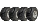 18X9.50-8 Pneumatici Knobby Atv Montato Su 4 Stud 4 Pollici Pcd Cerchio Wanda P322 (Set Di 4)