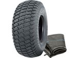 Set Of 15X6.00-6 4Pr Wanda P332 Grass Tyre Tl & 15X6.00-6 TR13 Tube