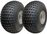 25X12.00-9 Pneumatici Atv Quad Knobby Wanda P318 Gator 4 Stud 100Mm Pcd (Set Di 2)