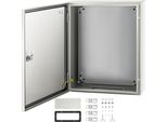 Vevor Scatola In Acciaio Nema, 20 X 16 X 6" Scatola Per Interruttori In Acciaio Nema 4X, Impermeabile E Antipolvere IP66, Scatola Di Connessione Elettrica Per Uso Esterno/Interno, Con Piastra Di Montaggio"