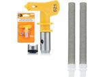 Rosfix Ugello Per Vernice Spray Ultra Spray Modello 621 + 2 Filtri Bianchi A Dito Da 60 Mesh Per Spruzzatore Di Vernice 1 Pz.