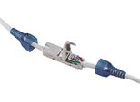 Goobay 79579 Connettore Per Cavi ''Slim'' Cat 6A, Schermato Stp, Cat 6A - Per Il Collegamento Di Due Cavi Di Installazione Di Rete