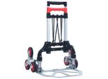 Vidaxl Carrello Per Trasporto Scale Pieghevole 70 Kg Alluminio Argento