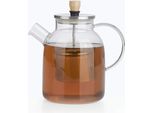 Beem Teekanne Teiera In Vetro Con Inserto Per Colino | 1,5 Litri | Teiera In Vetro | Colino In Acciaio Inox Con Funzione Di Sollevamento | Vetro Termoresistente