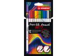Stabilo Pen 68 Brush Arty Marcatore Colori Assortiti 12 Pz