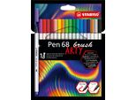 Stabilo Pen 68 Brush Arty Marcatore Colori Assortiti 18 Pz