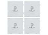 La Manuli 4X Piastre Per Perline, Set Di Piastrine, Piastrina Quadrata (14,5 X 14,5 Cm), Per Perline Mini Da 2,6 Mm, Trasparente