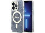 Guess Guhmp15Lh4Stb Custodia Rigida Per Iphone 15 Pro 6.1 Niebieski/Blu Iml 4G Magsafe